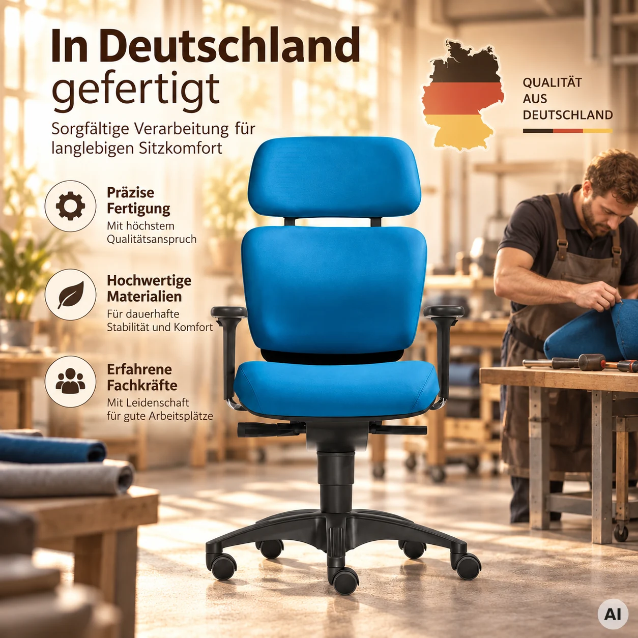 Fire M - Feng Shui Bürodrehstuhl