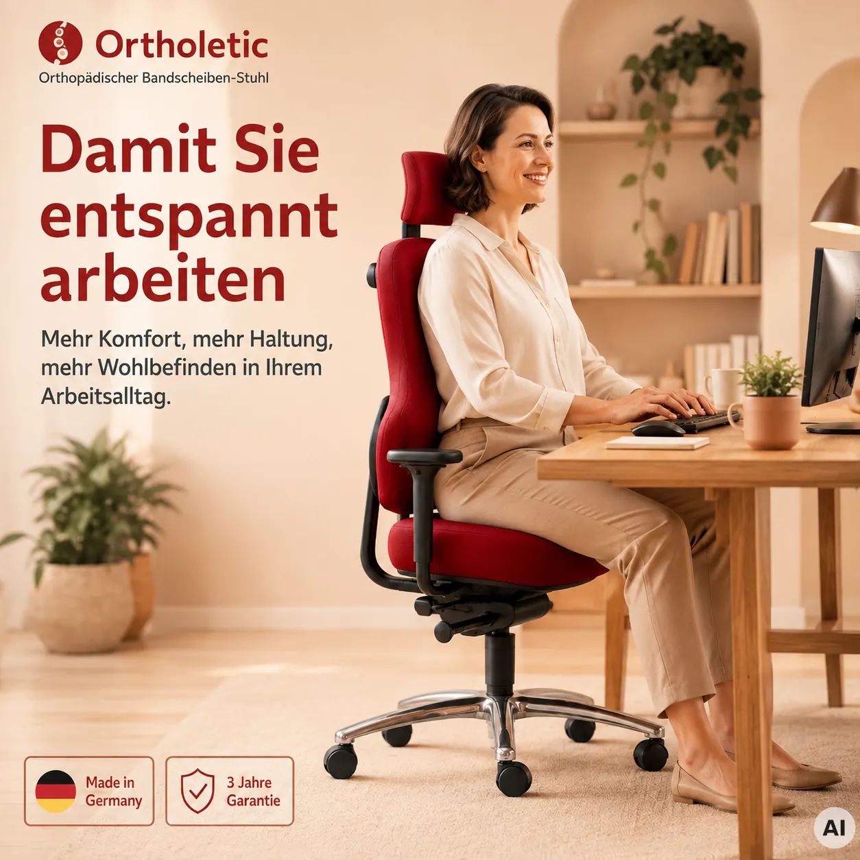 Ortholetic - Orthopädischer Bandscheiben-Stuhl